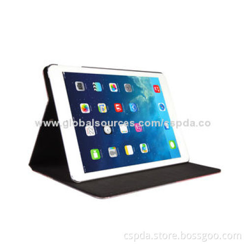 PU book style fashionable stand case cover for iPad air